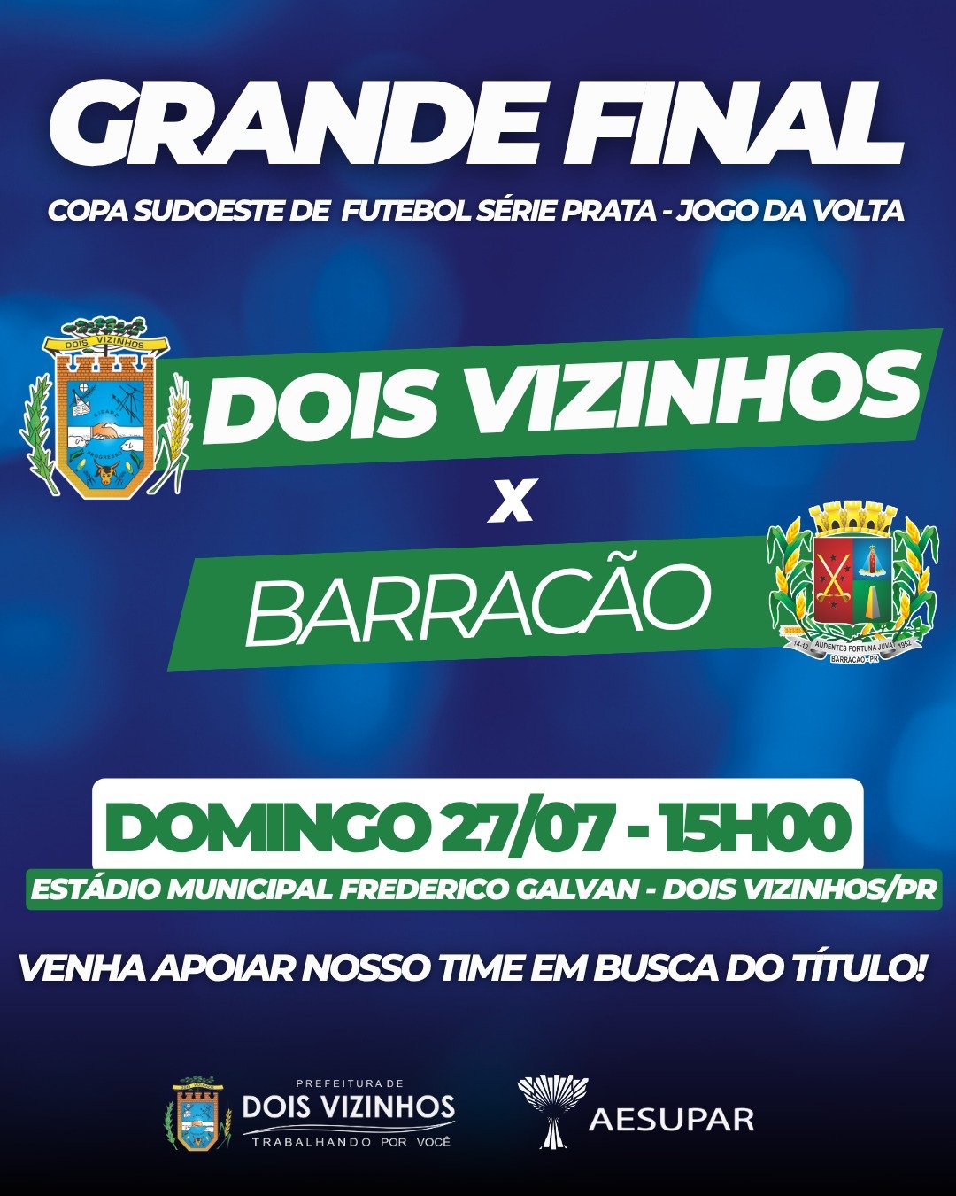 a Grande Final do Futebol é Amanhã