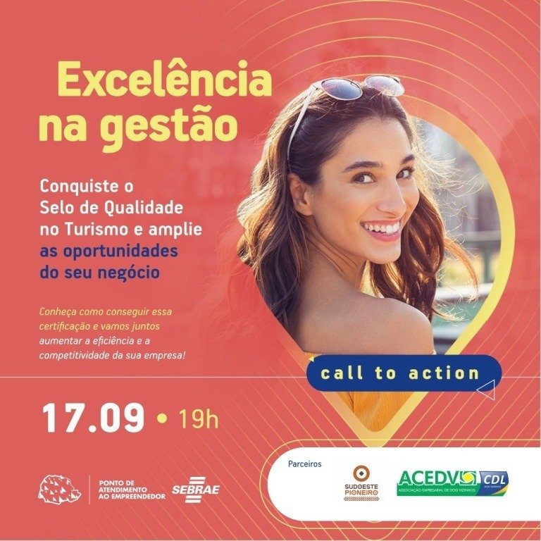 OFICINA DE EXCELÊNCIA NA GESTÃO PARA NEGÓCIOS DO TURISMO CHEGA A DOIS VIZINHOS NO DIA 17 DE SETEMBRO