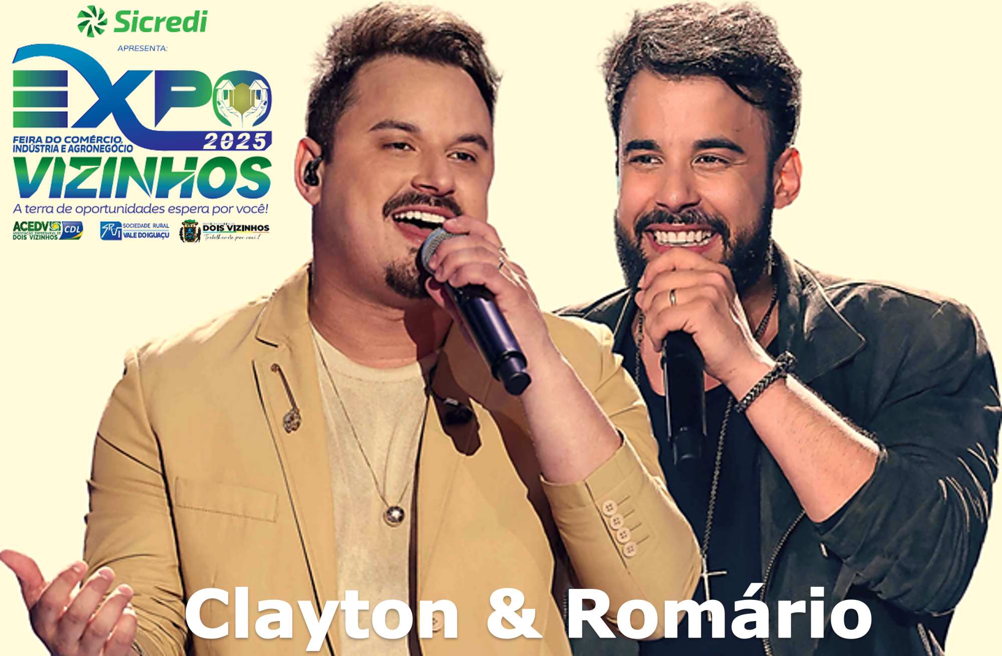 EXPOVIZINHOS 2025 ABRE EM GRANDE ESTILO COM SHOW DE CLAYTON & ROMÁRIO
