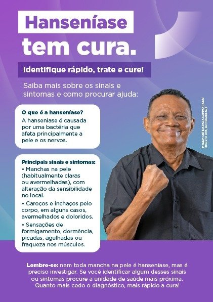 HANSENÍASE TEM CURA  O PRECONCEITO NÃO