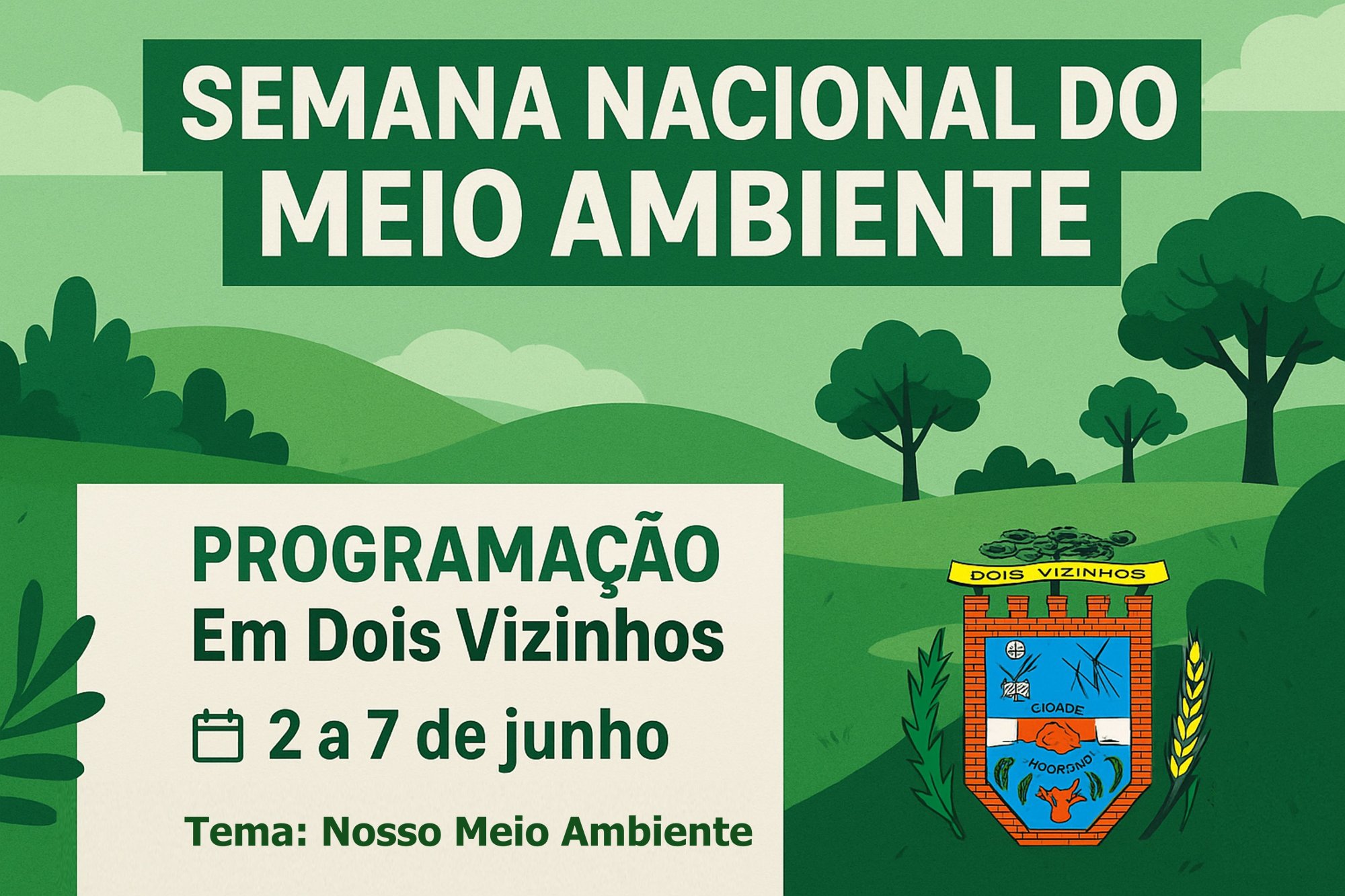 SEMANA DO MEIO AMBIENTE MOBILIZA DOIS VIZINHOS COM AÇÕES DE SUSTENTABILIDADE