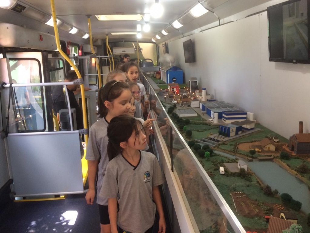 Eco Expresso Sanepar Visita Alunos da Rede Municipal
