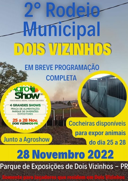 Agroshow Será Palco do 2º Rodeio Municipal